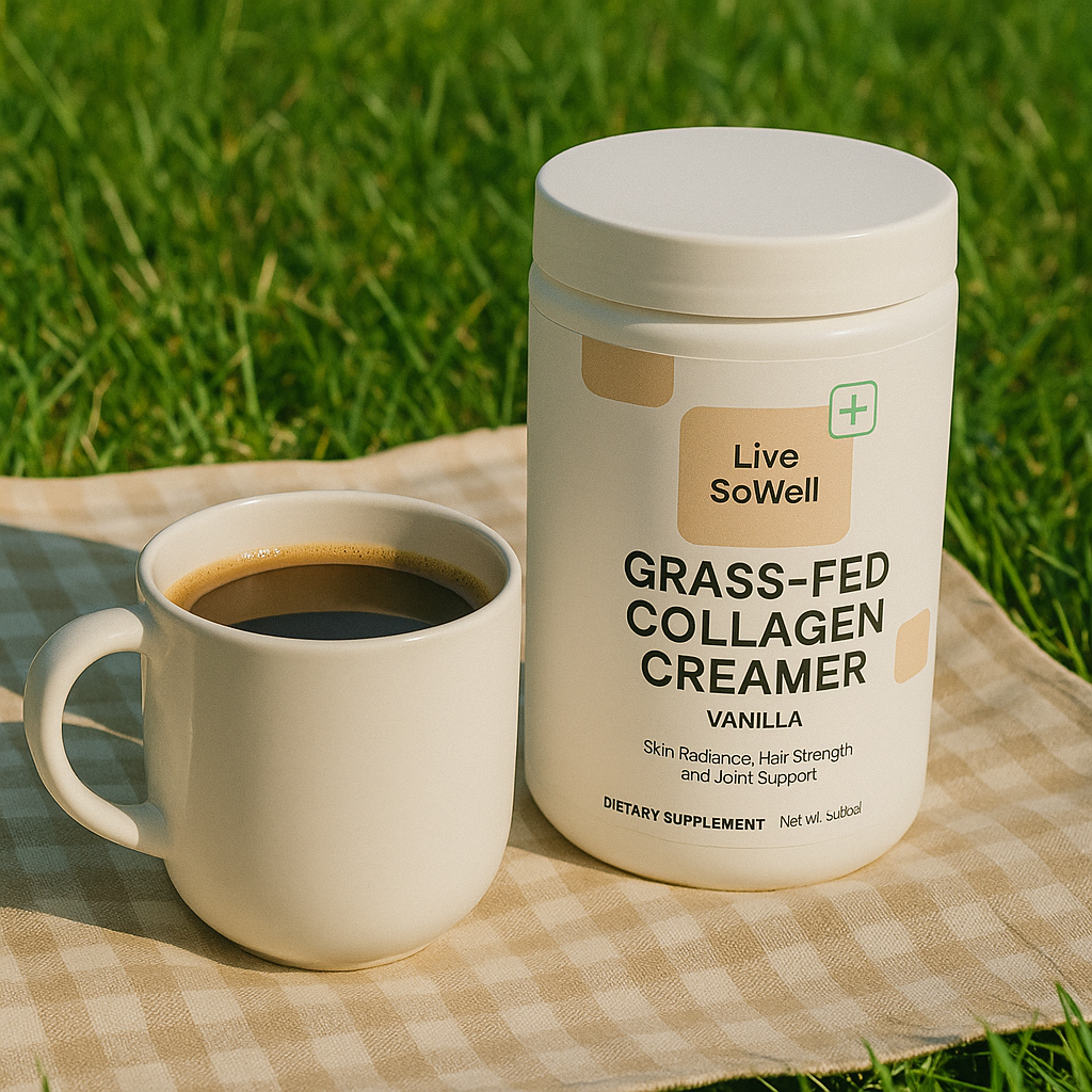 HYDRO-GLOW  GRASS-FED COLLAGEN  CREAMER– Vanilla